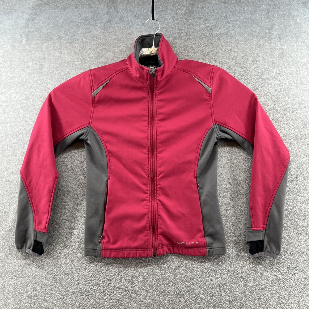 Golite Women's Size S full zip red pink softshell water resistant lined Jacket
